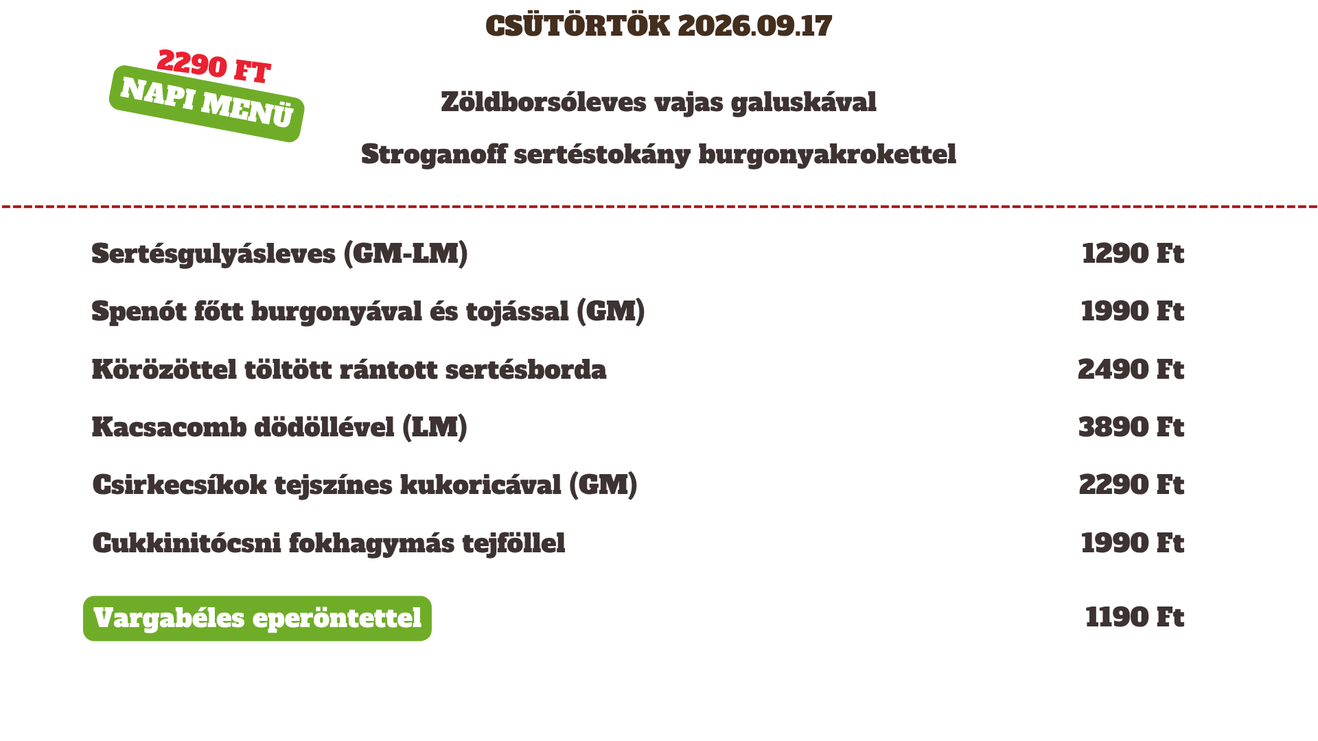 2026.09.17 Csütörtök 2026.09.17 Csütörtök
