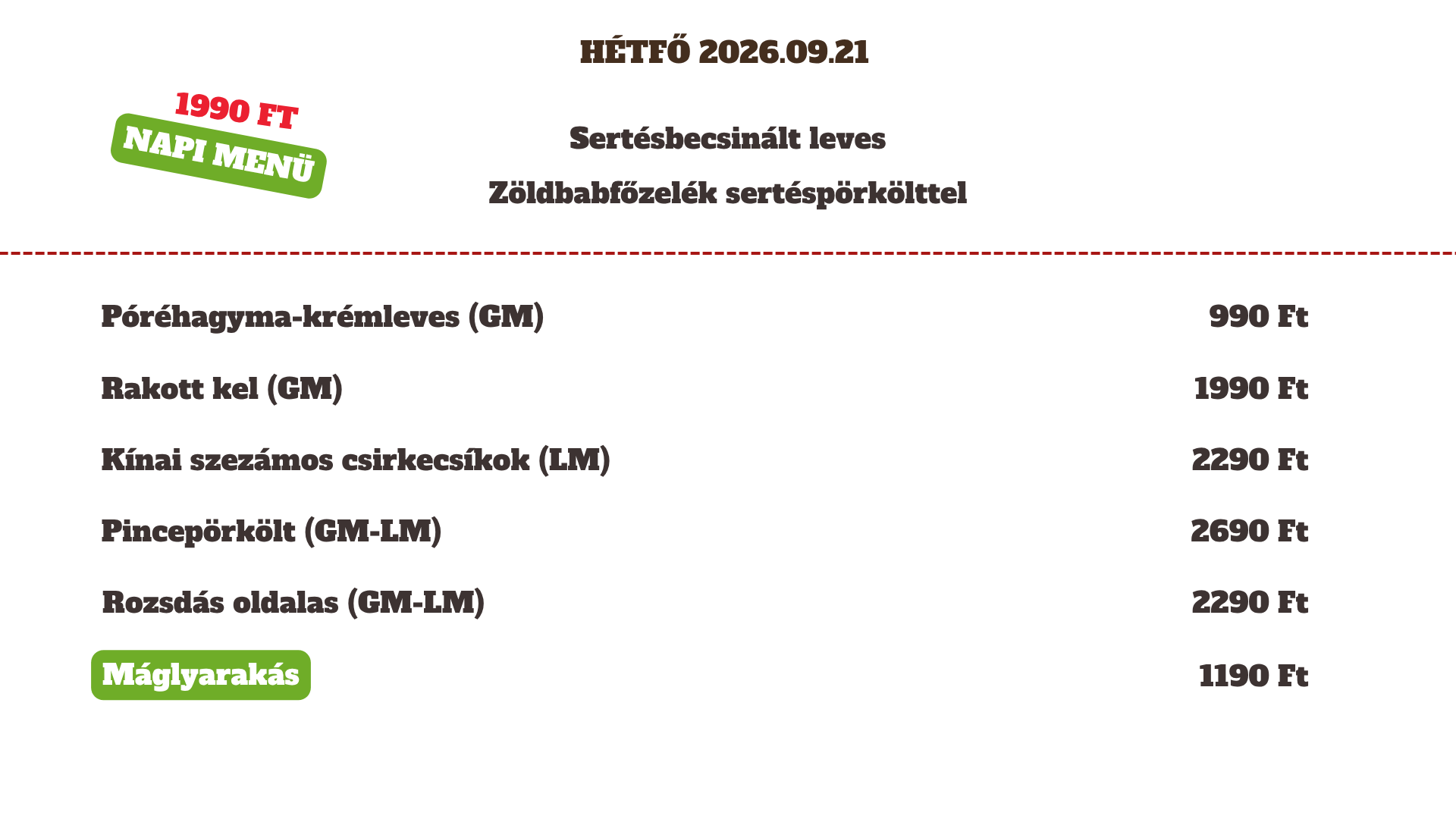 2026.09.21 Hétfő 2026.09.21 Hétfő