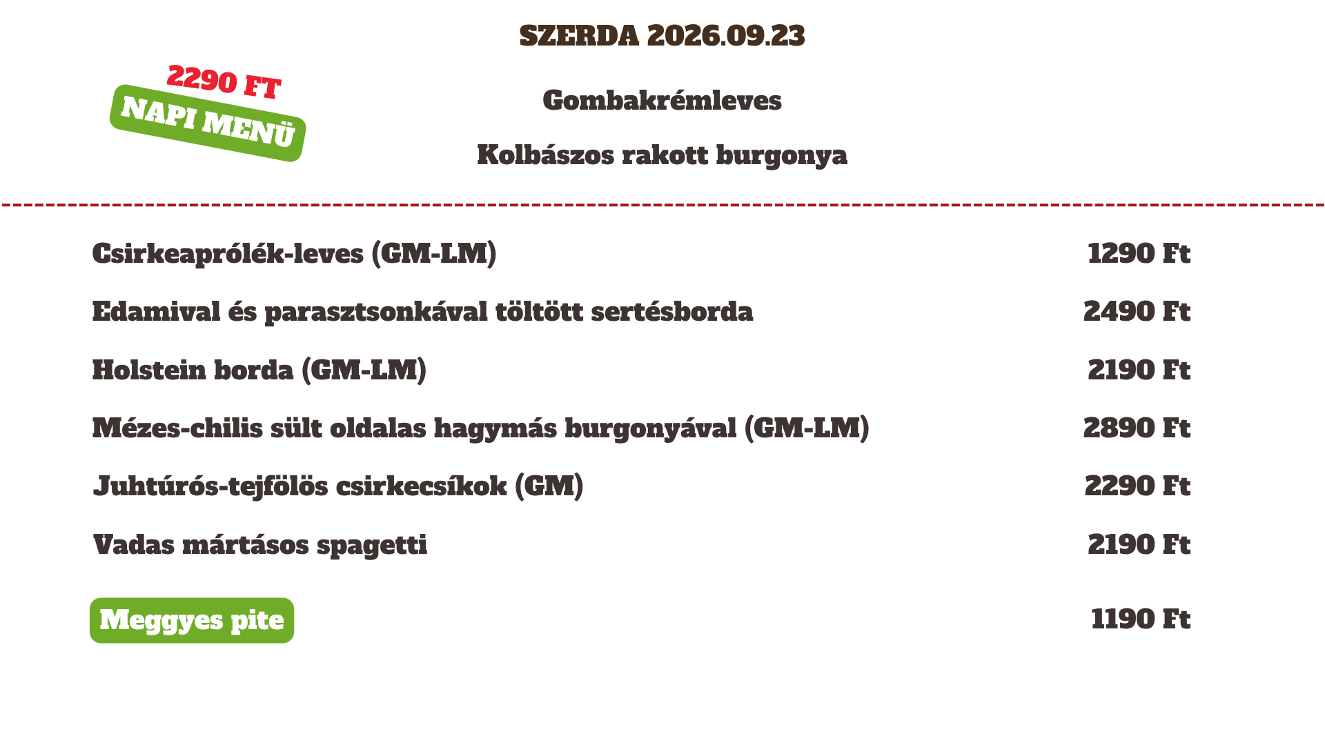 2026.09.23 Szerda 2026.09.23 Szerda
