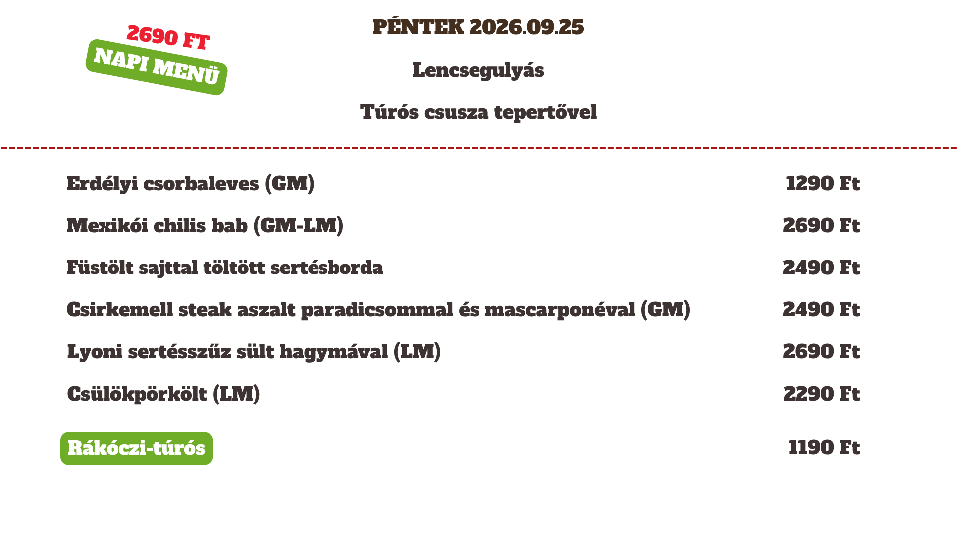 2026.09.25 Péntek 2026.09.25 Péntek